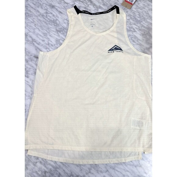 Nike Dri-Fit ACG Trail Running racing Tank Top FJ5336-113 Men’s Large ivory NEW - Picture 1 of 10